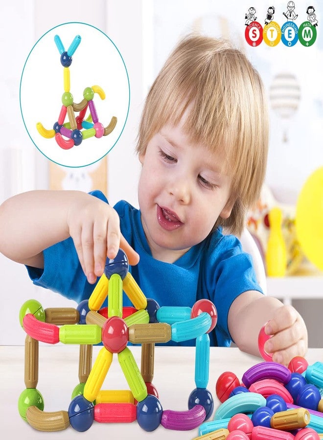 KIPA GAMING MagPlay Roundel | 100-Piece Magnetic Sticks and Blocks Building Set - Educational STEM Toy for Toddlers (3+ Years) - Montessori Learning and Construction Kit (Roundel - 100Pcs) - Image 5